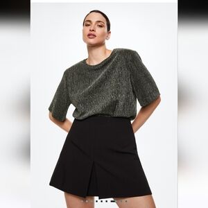 Black and Gray Women's Top